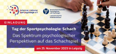 Tag der Sportpsychologie Schach 2023 Einladung Titelseite