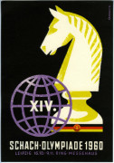 c Stadtgeschichtliches Museum Leipzig P663 Schach Olympiade 1960. Plakat